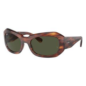 New RAY-BAN Beate Havana Rectangle RB2212 954/31 Sunglasses Women